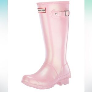 Hunter Blush Waterproof Boots  Size 4